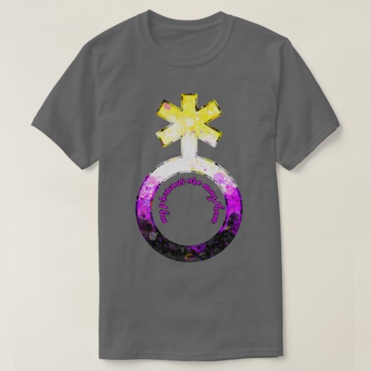 T-shirt Mes pronounes sont MayHem (Design devant)