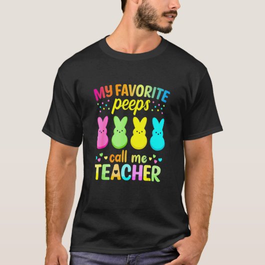 T-shirt Mes Ps Pee Préférés M'Appelent Professeur Joyeux P (Devant)