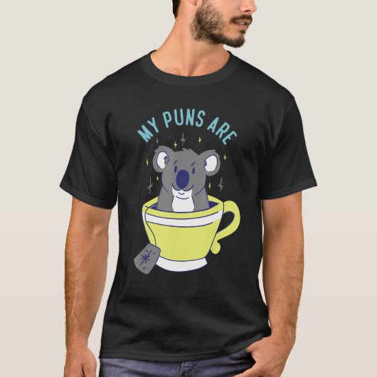 T-shirt Mes Puns Sont Koala Tea Herbivore Koala Bear (Devant)