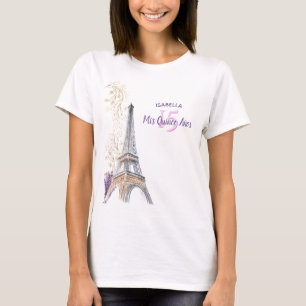 T-shirt Mes Quinze Ans Paris Tour Eiffel Anniversaire Pers