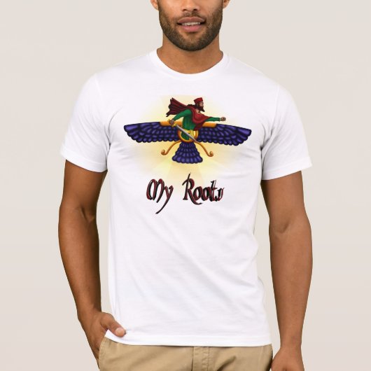 T-shirt Mes racines - chemise aryenne de Faravahar de (Devant)