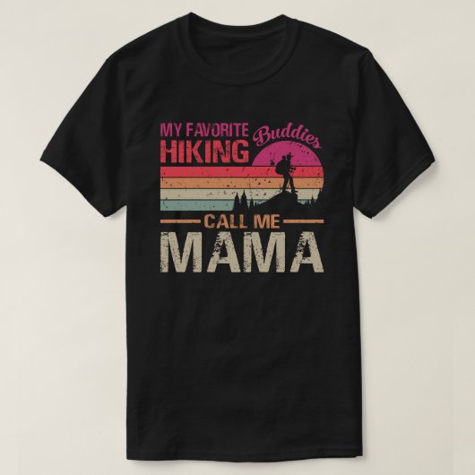 T-shirt Mes Randonnées préférés m'appellent maman Mo Vinta (Design devant)