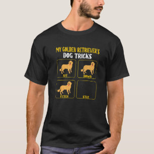 T-shirt Mes récupérateurs d'or tricks de chien mère d'or p