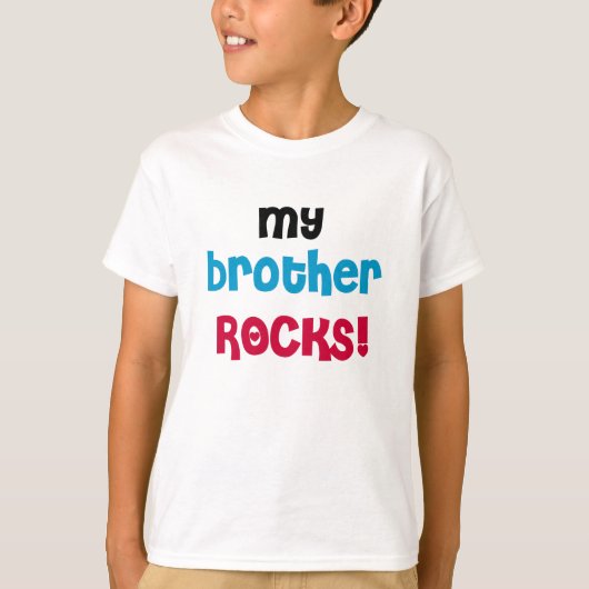 T-shirt Mes roches de frère (Devant)