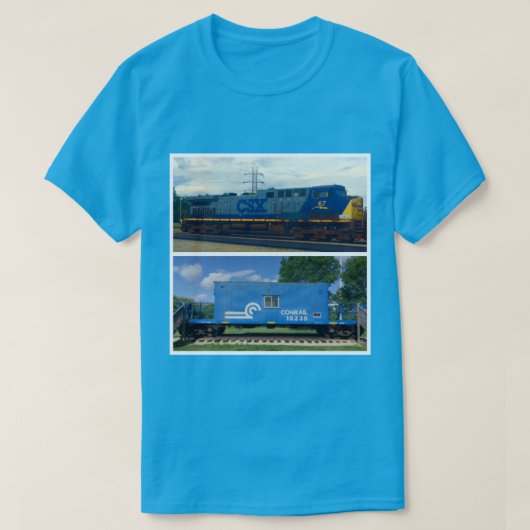 T-shirt Mes trains de favori (Design devant)