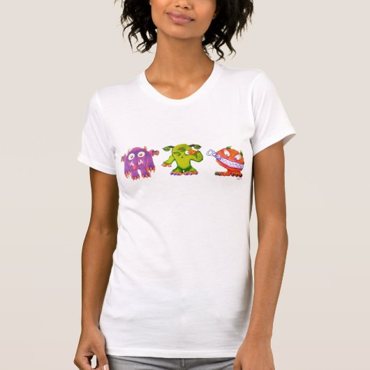 T-shirt Mes trois monstres (Devant)