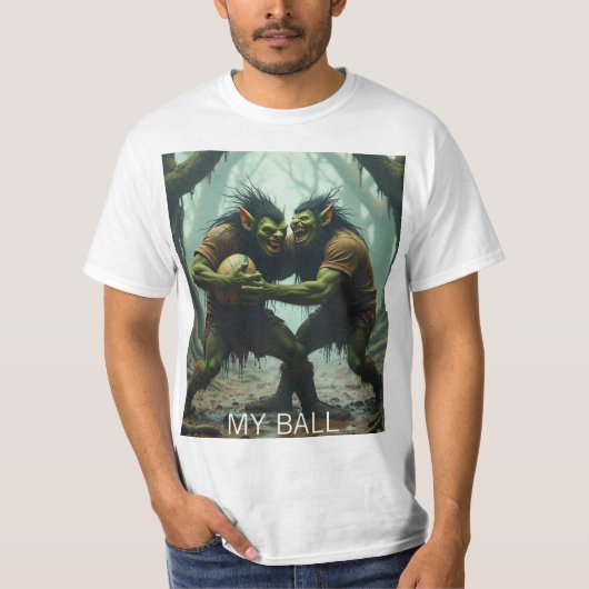 T-shirt Mes Trolls De Balle Jouent Au Rugby (Devant)