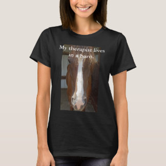 T-shirt Mes vies de thérapeute dans une grange