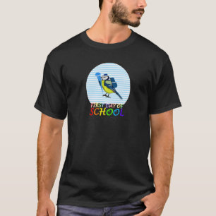 T-shirt Mésange bleue Premier jour d'école Première année