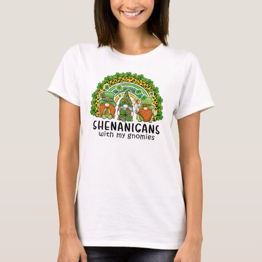 T-shirt Mésaventures avec mes gnomes (Devant)