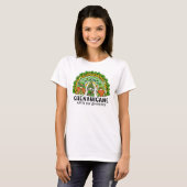 T-shirt Mésaventures avec mes gnomes (Devant entier)