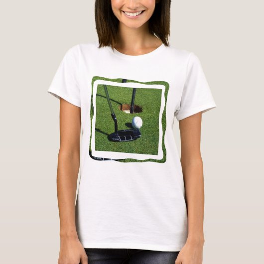 T-shirt Mesdames Golf Font Ce Chemin Par, (Devant)