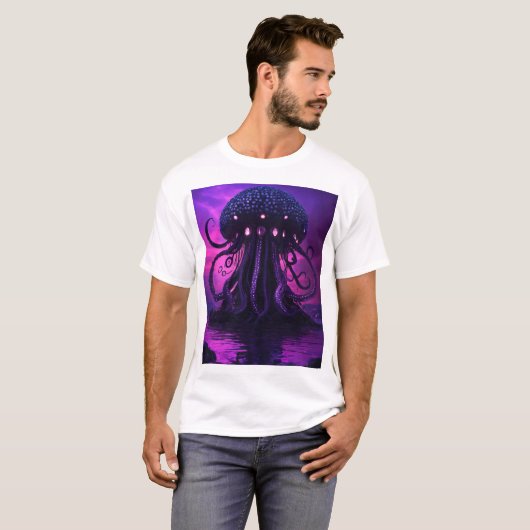 T-shirt Mesmerizing Jellyfish–Mysterious Underwater World (Devant entier)