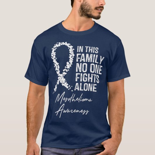 T-shirt Mésothéliome Sensibilisation Dans Cette Famille Pe (Devant)