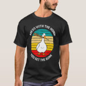 T-shirt Mess Rétro Avec Le Miel Obtenez Bonk Goose Duck Fa (Devant)