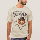 T-shirt Mess rustique de beignes avec le Texas (Devant)