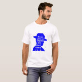 T-shirt Message Audacieux Silhouette – Déclaration d'Immig (Devant entier)