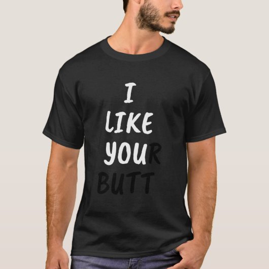 T-shirt Message caché - J'Aime Votre Beurre (Devant)