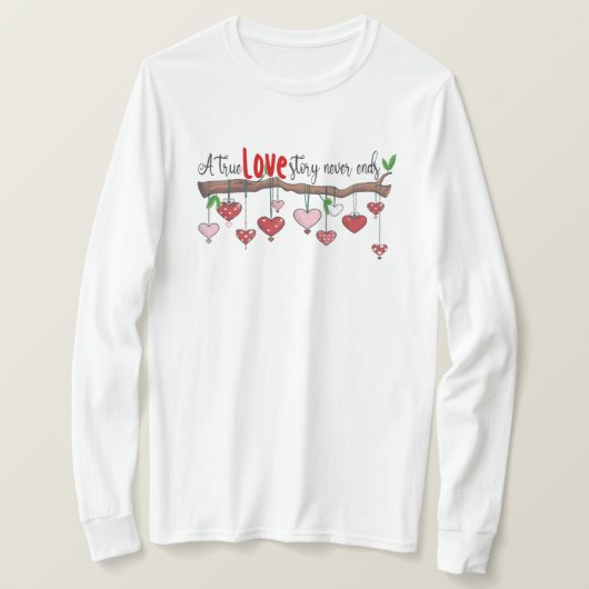T-shirt message d'amour, je t'aime bébé (Design devant)