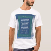 T-shirt Message d'amour - John 3-16 - Manche courte blanc (Devant)