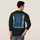 T-shirt Message d'amour - John 3-16 - Noir à manches longu (Dos entier)