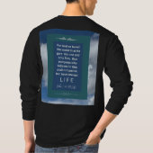 T-shirt Message d'amour - John 3-16 - Noir à manches longu (Dos)