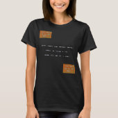 T-shirt Message dans le code Morse : Matière noire des (Devant)