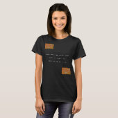 T-shirt Message dans le code Morse : Matière noire des (Devant entier)