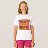 T-SHIRT MESSAGE DE BON MATIN (Devant entier)