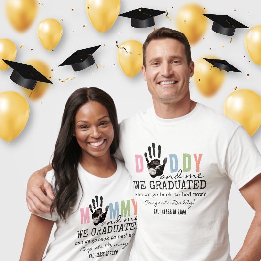 T-shirt Message de Bump Ultrasound Graduation Maman