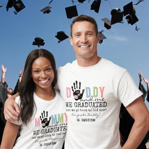 T-shirt Message de Bump Ultrasound Graduation Papa