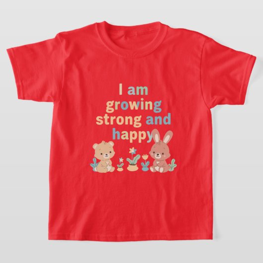 T-shirt Message de Croissance Positive pour Petits Apprent (Poser)