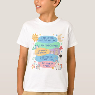 T-shirt Message de croyance en soi positive pour les petit