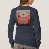 T-shirt Message de foi - Hébreux 11-1 - Longue Manche Dk B (Dos)