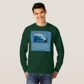 T-shirt Message de foi - James 1-6 - Long manches vert fon (Devant entier)