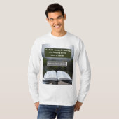 T-shirt Message de foi - Romains 10-17 - Longue Manche Bla (Devant entier)