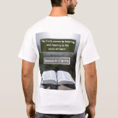 T-shirt Message de foi - Romains 10-17 - Manche courte bla (Dos)