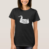 T-shirt Message de grue d'évasion (Devant)