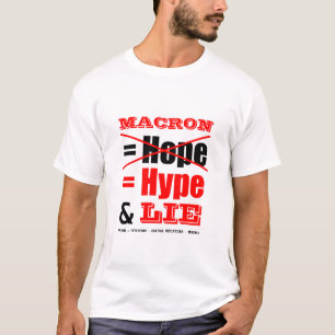 T-shirt Message de politique française au président MACR