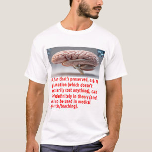 T-shirt Message de préservation du cerveau (avec écrans)
