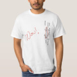 T-shirt Message de SETI de signal de wow<br><div class="desc">" signal.  En 1977 un projet de SETI a détecté un signal dont la variation d'intensité a assorti cela qui pourrait être prévu d'un non-terrestre (lu : source d'alien),  qui a duré seulement 72 secondes et n'a été jamais entendue d'encore.  Déplaisant !  Intéressant !  Wouah !</div>