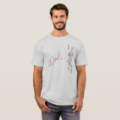 T-shirt Message de SETI de signal de wow (Devant entier)