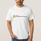 T-shirt Message d'erreur amusant - Enthousiasme introuvabl (Devant)