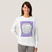 T-shirt Message d'espoir - Matthieu 11-28 - Long Manche Bl (Devant entier)