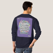 T-shirt Message d'espoir - Matthieu 11-28 - Longue Manche  (Dos entier)