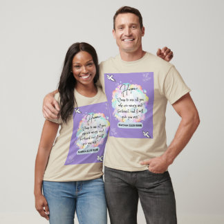 T-shirt Message d'espoir - Matthieu 11-28 - Manche courte