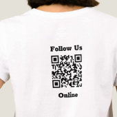 T-Shirt Message en ligne avec code QR