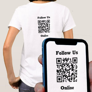T-Shirt Message en ligne avec code QR