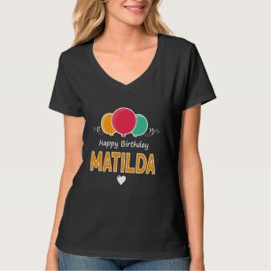 T-shirt Message Joyeux Anniversaire Matilda