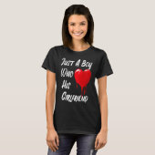 T-shirt Message of Love Red Heart Boy La Saint-Valentin (Devant entier)